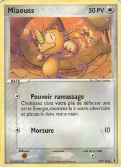 Miaouss — carte 77 de l’extension EX Espèces Delta