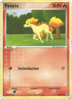 Ponyta — carte 78 de l’extension EX Espèces Delta