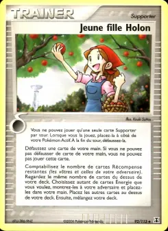 Jeune fille Holon — carte 92 de l’extension EX Espèces Delta