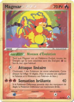 Magmar — carte 21 de l’extension EX Créateurs de légendes