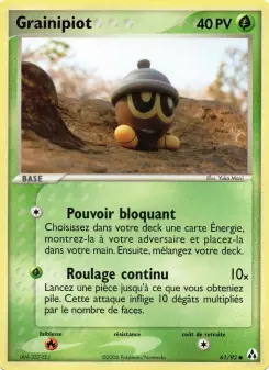Grainipiot — carte 61 de l’extension EX Créateurs de légendes