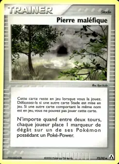 Pierre maléfique — carte 72 de l’extension EX Créateurs de légendes