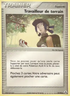 Travailleur de terrain — carte 73 de l’extension EX Créateurs de légendes