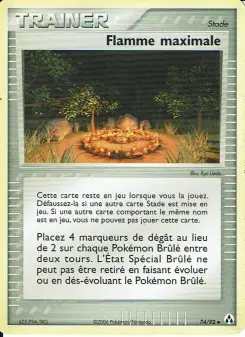 Flamme maximale — carte 74 de l’extension EX Créateurs de légendes