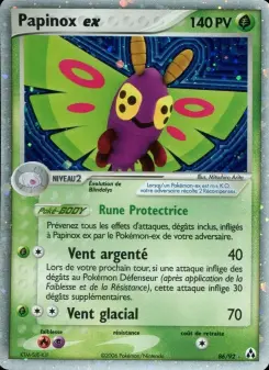 Papinox ex — carte 86 de l’extension EX Créateurs de légendes