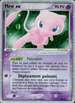 Mew ex — carte 88 de l’extension EX Créateurs de légendes