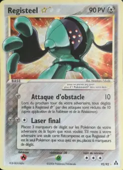 Registeel ☆ — carte 92 de l’extension EX Créateurs de légendes