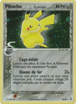 Pikachu δ — carte 93 de l’extension EX Créateurs de légendes