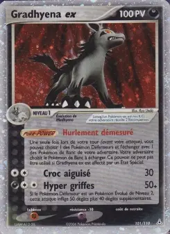Gradhyena ex — carte 101 de l’extension EX Fantômes Holon