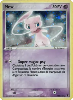 Mew — carte 111 de l’extension EX Fantômes Holon
