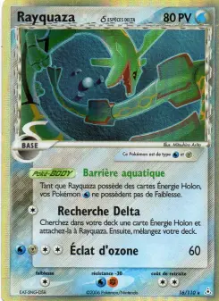 Rayquaza δ — carte 16 de l’extension EX Fantômes Holon