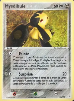 Mysdibule — carte 23 de l’extension EX Fantômes Holon