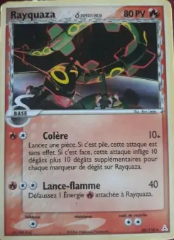 Rayquaza δ — carte 26 de l’extension EX Fantômes Holon