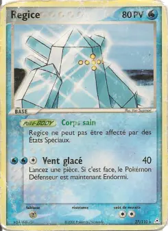 Regice — carte 27 de l’extension EX Fantômes Holon