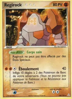 Regirock — carte 28 de l’extension EX Fantômes Holon