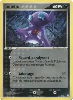 Tenefix — carte 31 de l’extension EX Fantômes Holon