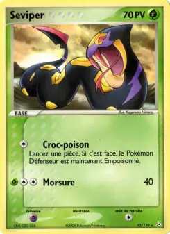 Seviper — carte 32 de l’extension EX Fantômes Holon