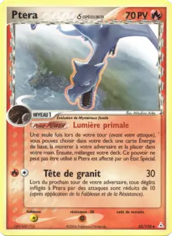 Ptera δ — carte 35 de l’extension EX Fantômes Holon