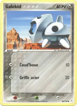Galekid — carte 58 de l’extension EX Fantômes Holon
