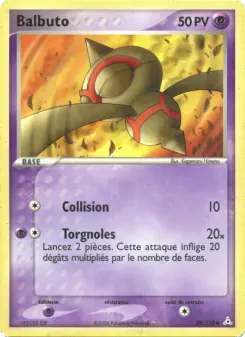 Balbuto — carte 59 de l’extension EX Fantômes Holon