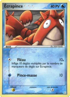 Ecrapince — carte 63 de l’extension EX Fantômes Holon