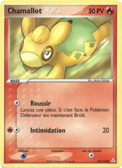 Chamallot — carte 72 de l’extension EX Fantômes Holon
