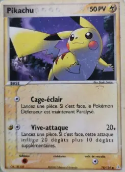 Pikachu — carte 78 de l’extension EX Fantômes Holon