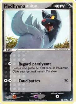 Medhyena — carte 80 de l’extension EX Fantômes Holon