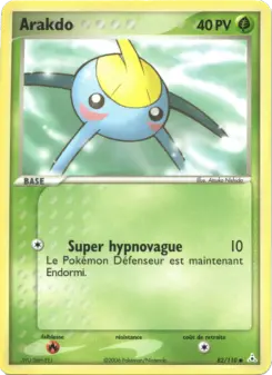 Arakdo — carte 82 de l’extension EX Fantômes Holon