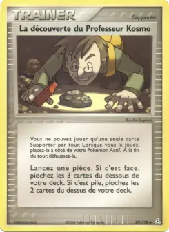 La découverte du Professeur Kosmo — carte 89 de l’extension EX Fantômes Holon
