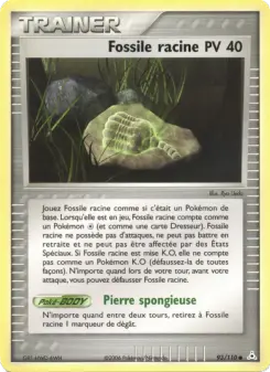 Fossile racine — carte 93 de l’extension EX Fantômes Holon