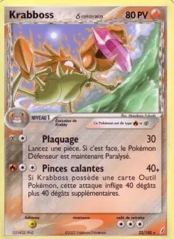Krabboss δ — carte 22 de l’extension EX Gardiens de Cristal