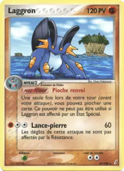 Laggron — carte 27 de l’extension EX Gardiens de Cristal