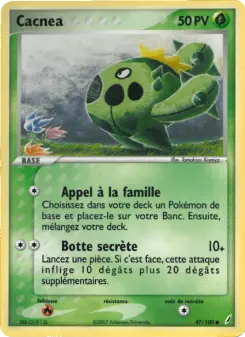 Cacnea — carte 47 de l’extension EX Gardiens de Cristal