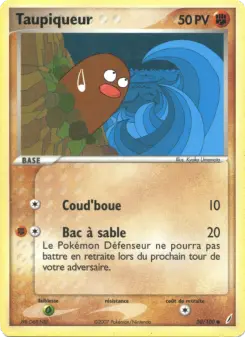 Taupiqueur — carte 50 de l’extension EX Gardiens de Cristal