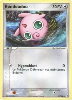 Rondoudou — carte 53 de l’extension EX Gardiens de Cristal