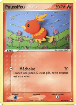 Poussifeu — carte 65 de l’extension EX Gardiens de Cristal
