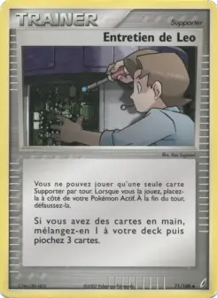 Entretien de Leo — carte 71 de l’extension EX Gardiens de Cristal
