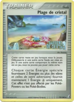 Plage de cristal — carte 75 de l’extension EX Gardiens de Cristal