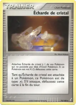 Écharde de cristal — carte 76 de l’extension EX Gardiens de Cristal