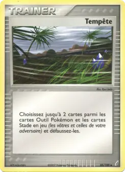 Tempête — carte 85 de l’extension EX Gardiens de Cristal