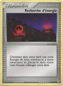 Recherche d'énergie — carte 86 de l’extension EX Gardiens de Cristal