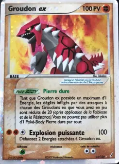 Groudon ex — carte 93 de l’extension EX Gardiens de Cristal