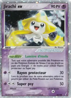 Jirachi ex — carte 94 de l’extension EX Gardiens de Cristal