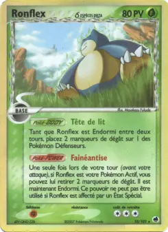 Ronflex δ — carte 10 de l’extension EX Île des Dragons