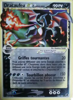 Dracaufeu ☆ δ — carte 100 de l’extension EX Île des Dragons