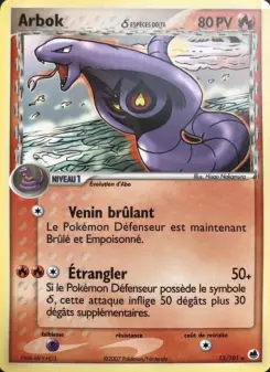 Arbok δ — carte 13 de l’extension EX Île des Dragons