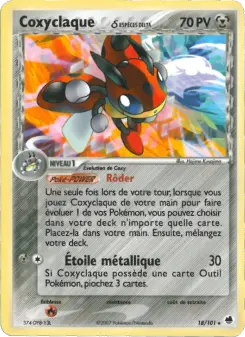Coxyclaque δ — carte 18 de l’extension EX Île des Dragons