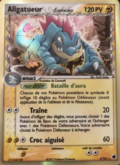 Aligatueur δ — carte 2 de l’extension EX Île des Dragons