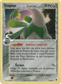 Tropius δ — carte 23 de l’extension EX Île des Dragons